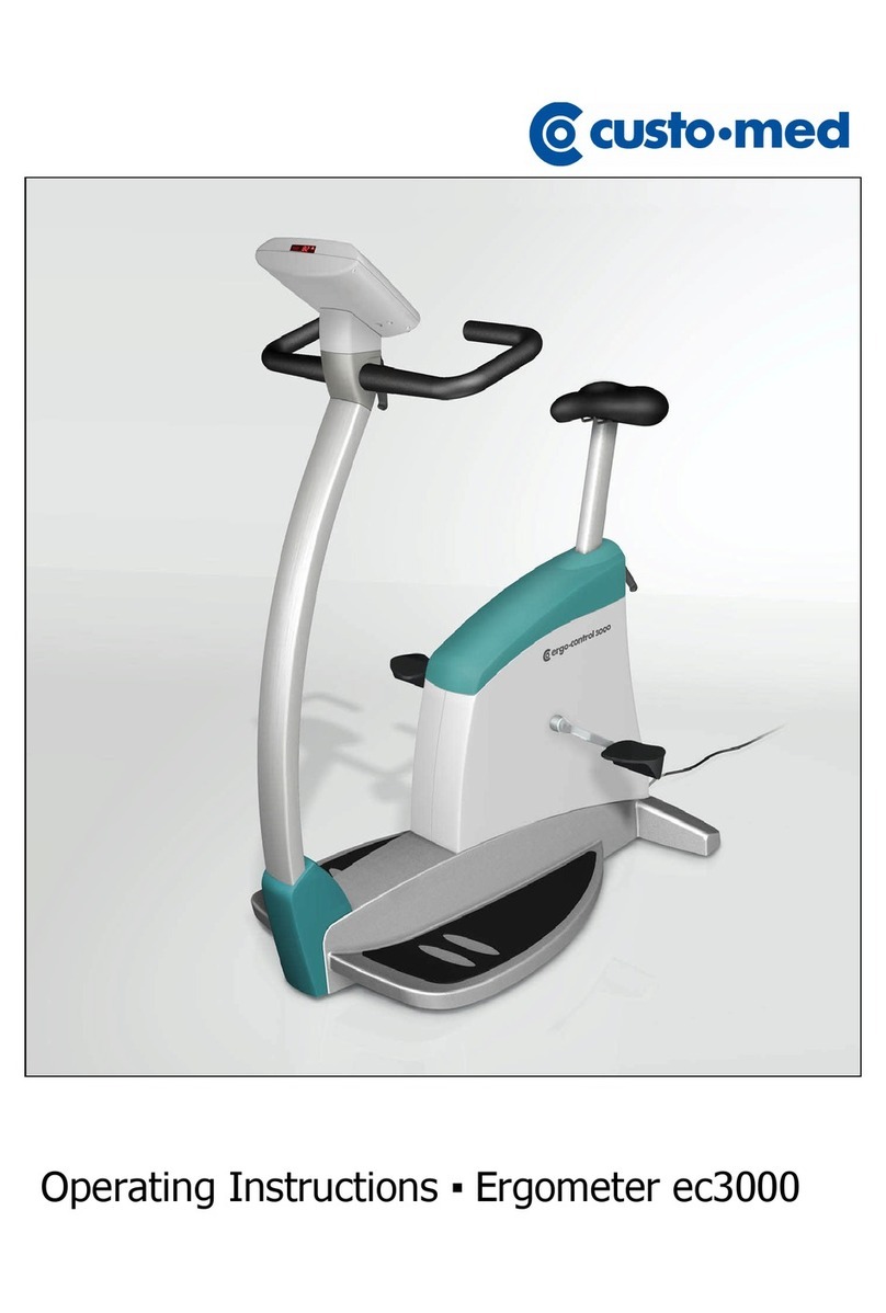 Custo Med Ergometer ec3000 operating instructions