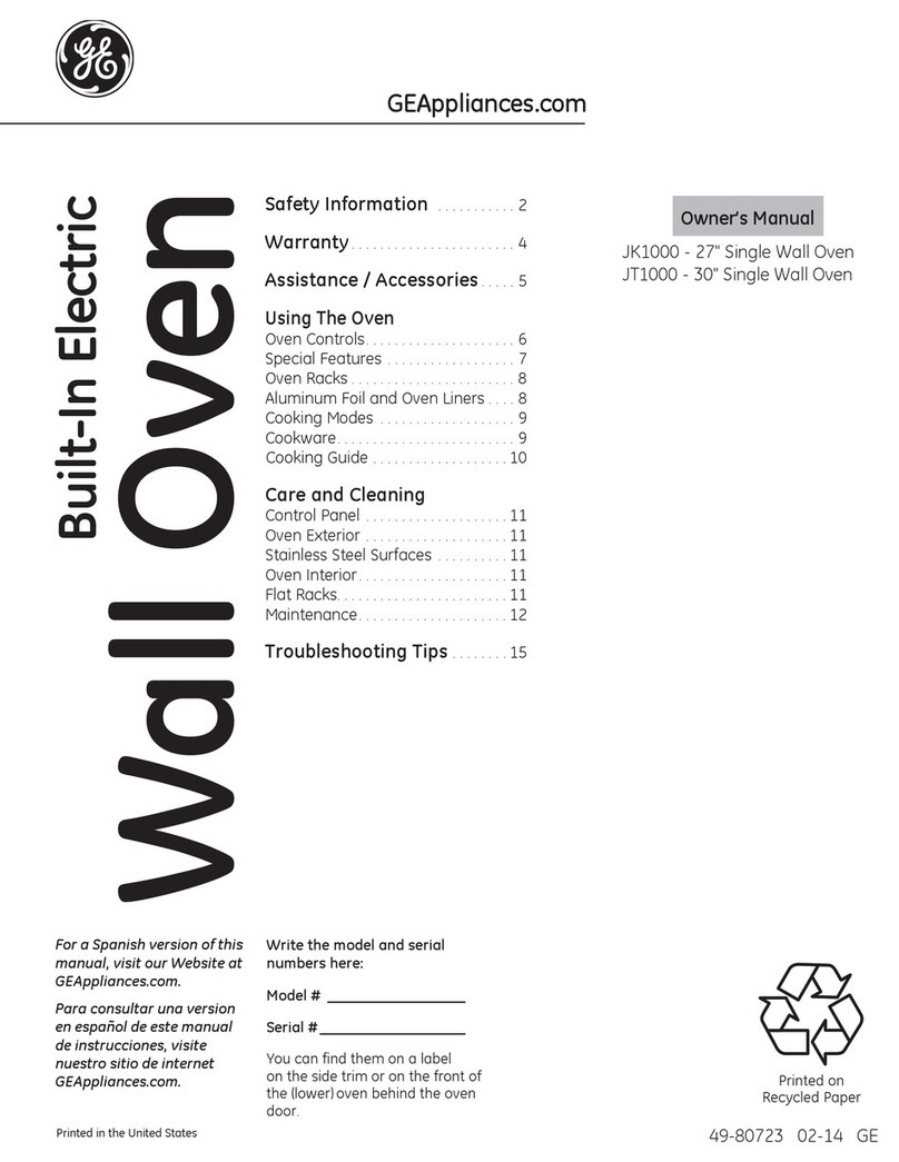 GE JT1000 User manual