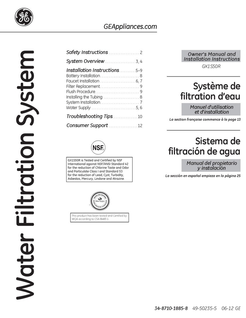 GE GX1S50R Operating instructions