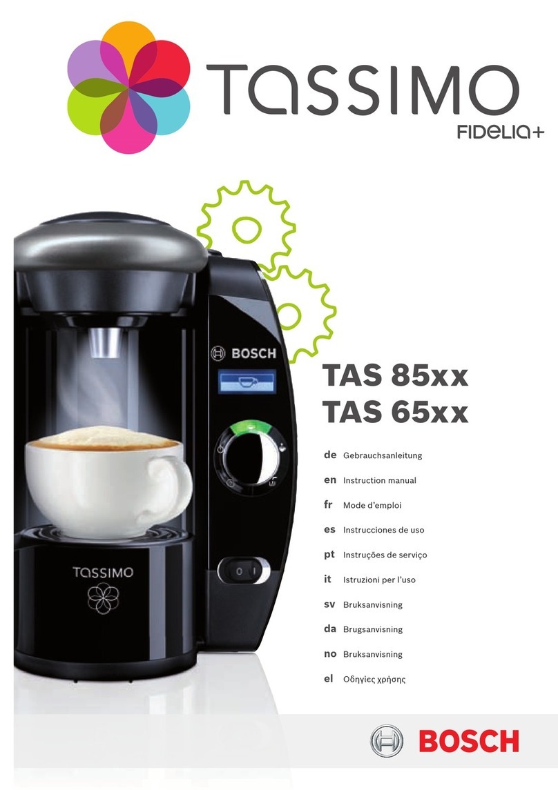 Bosch TASSIMO FIDELIA+ 65 series User manual