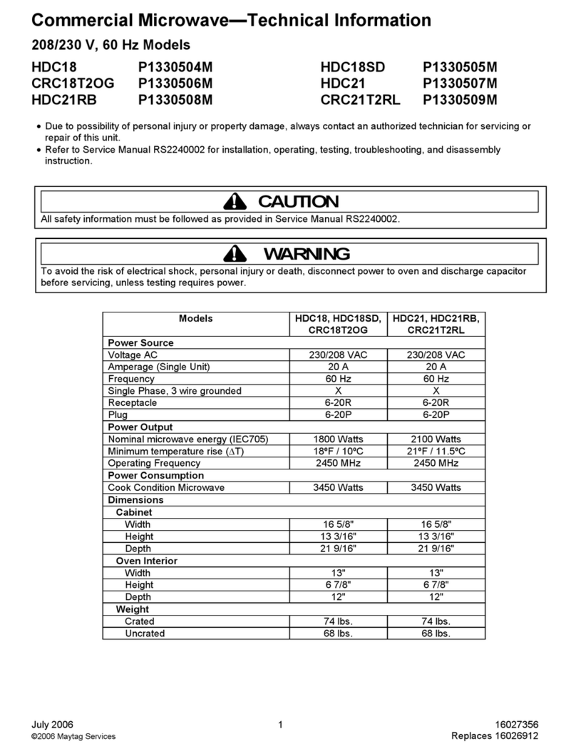Amana CRC21T2RL Manual