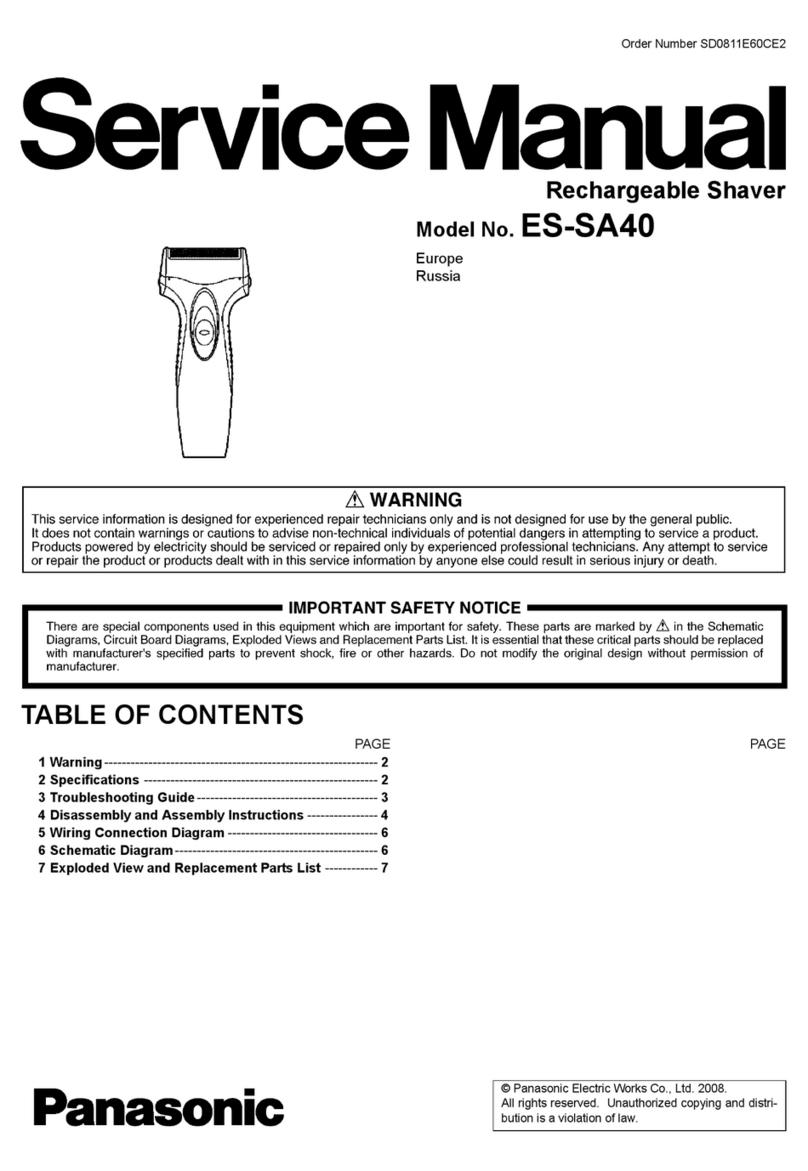 Panasonic ES-SA40 User manual