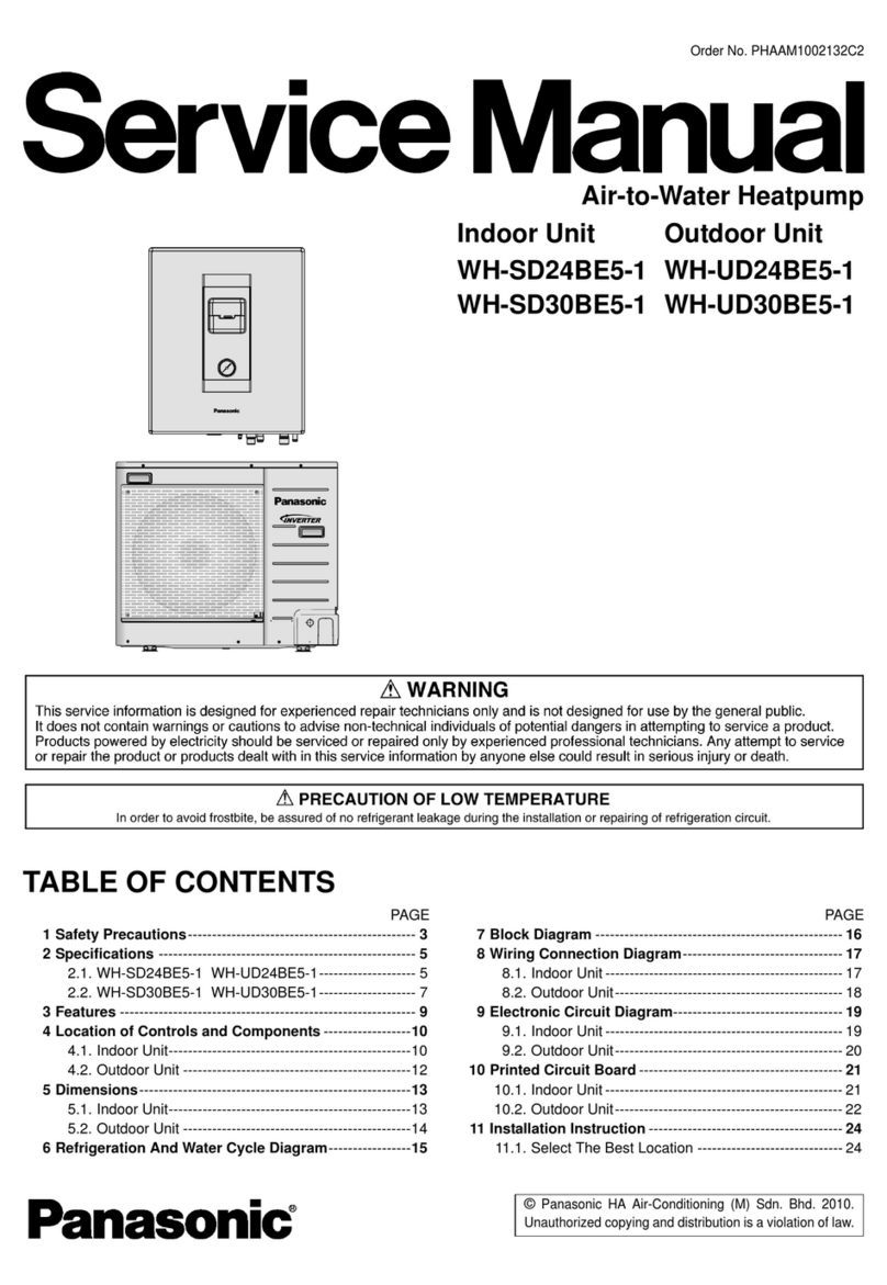 Panasonic WHUD30BE51 User manual