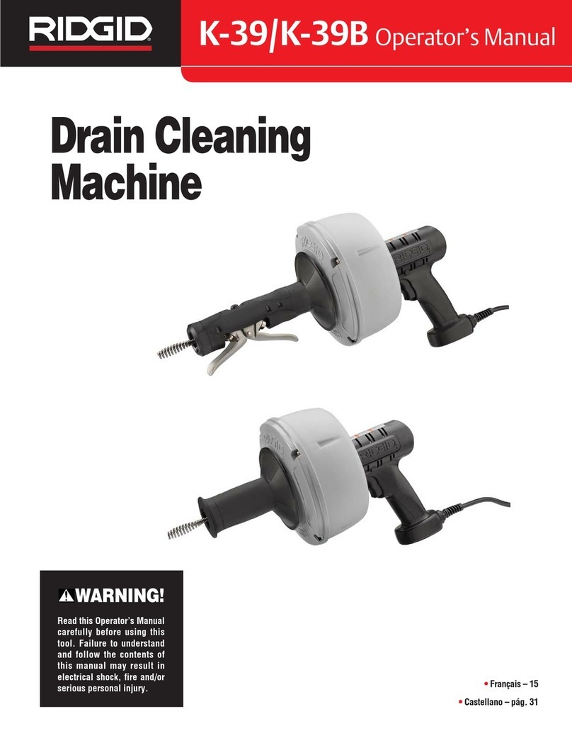 RIDGID K-39B Operator's manual