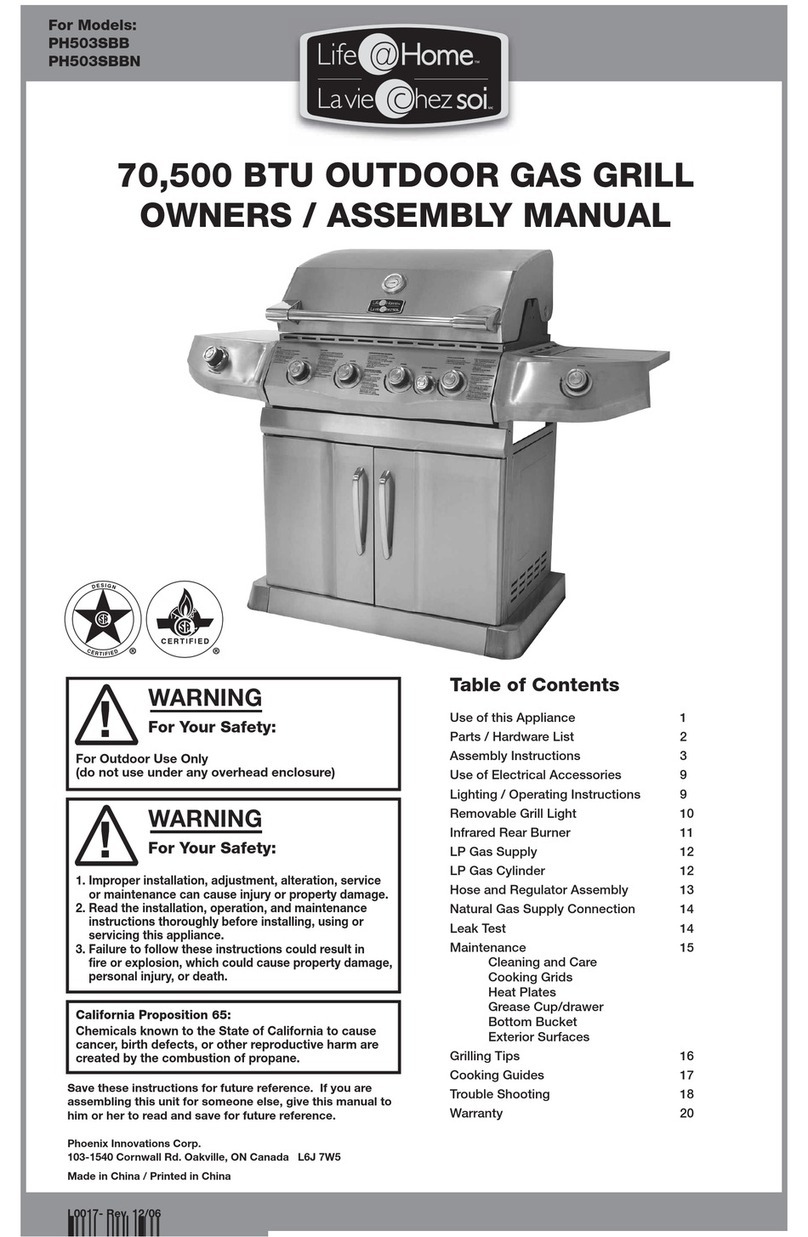 Life Home PH503SBBN Owner's/assembly manual