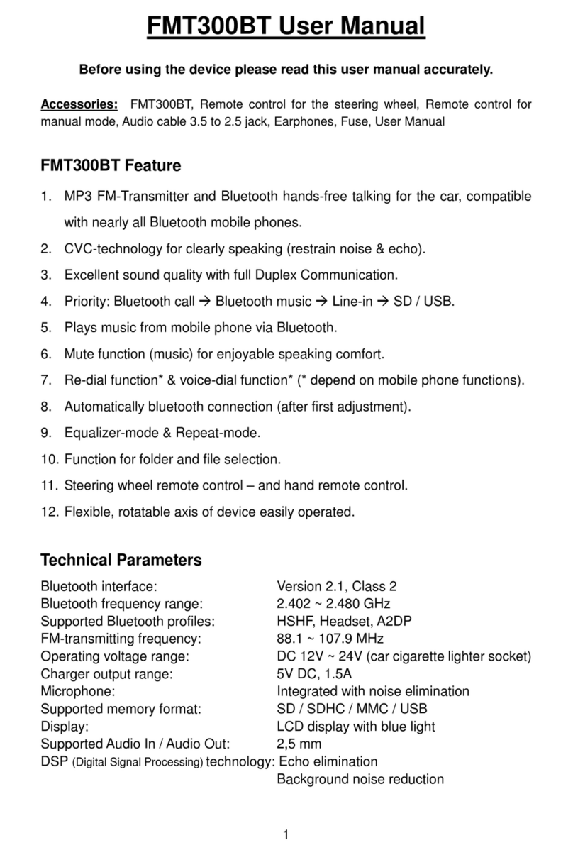Technaxx FMT300BT user manual