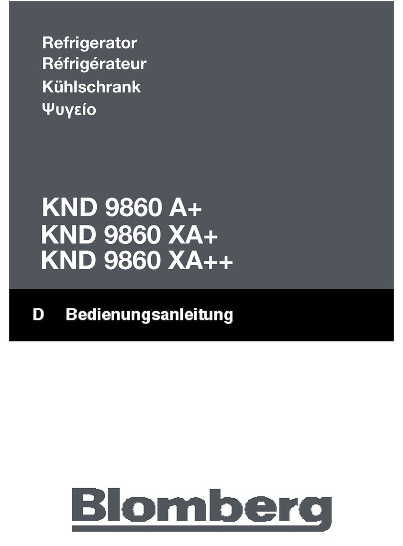 Blomberg KND 9860 XA++ owner's manual