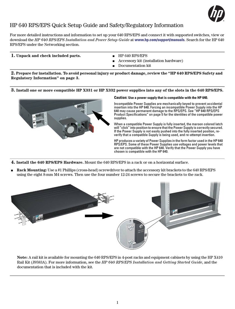 HP 640 RPS/EPS Quick setup guide