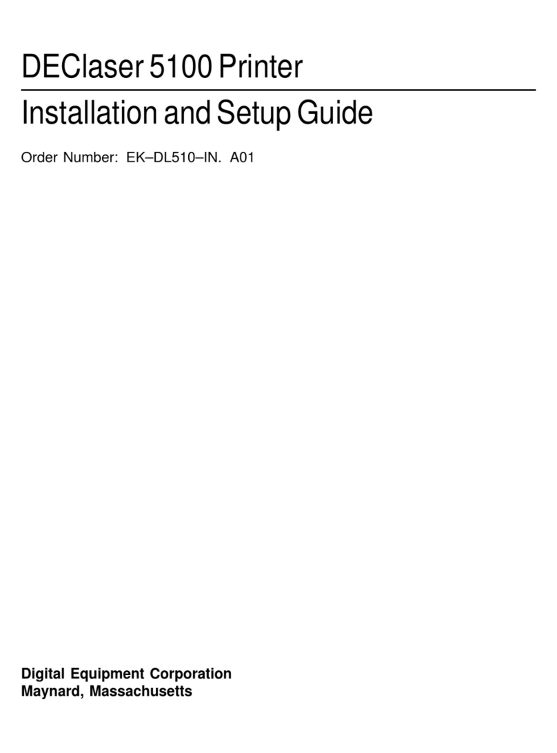 DEC DEClaser 5100 Installation and setup guide