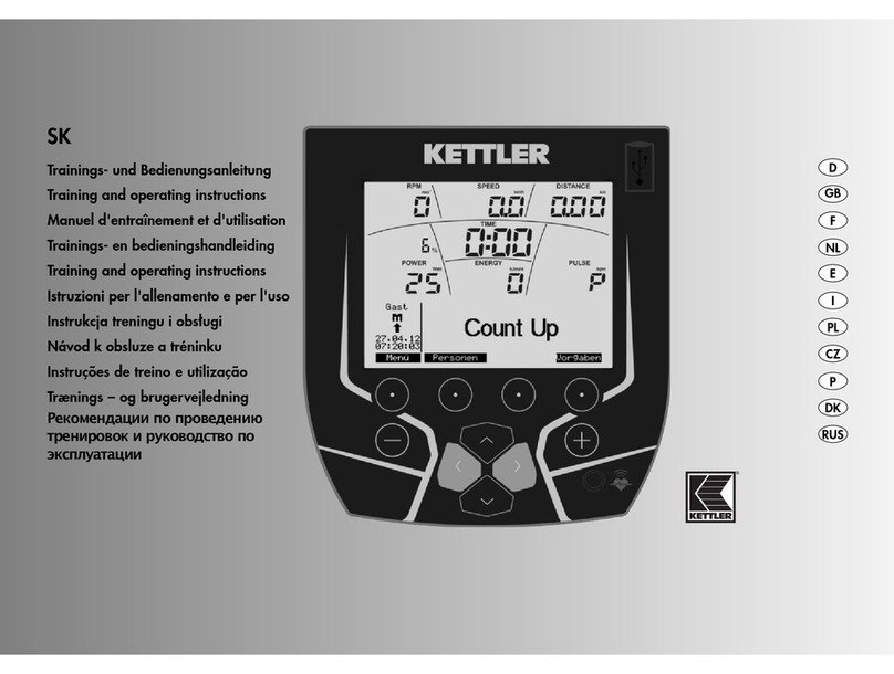 Kettler 7670-700 Training and operating instructions