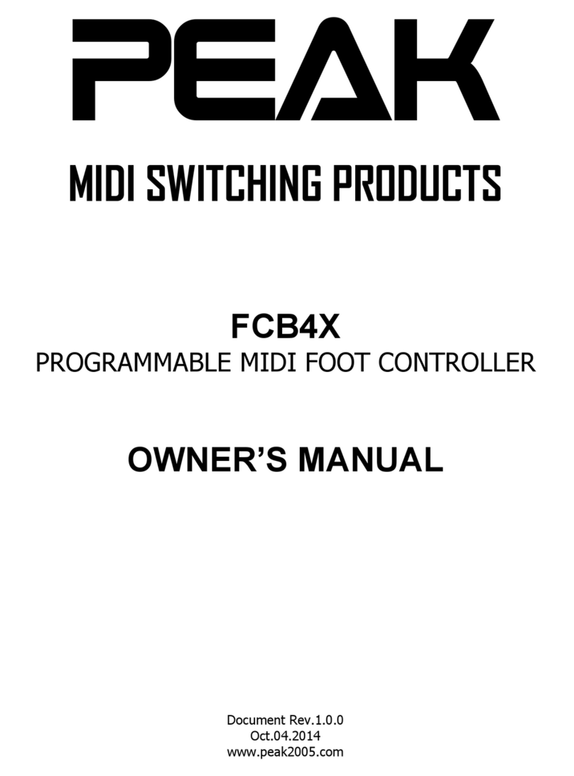 Peak FCB4X owner's manual