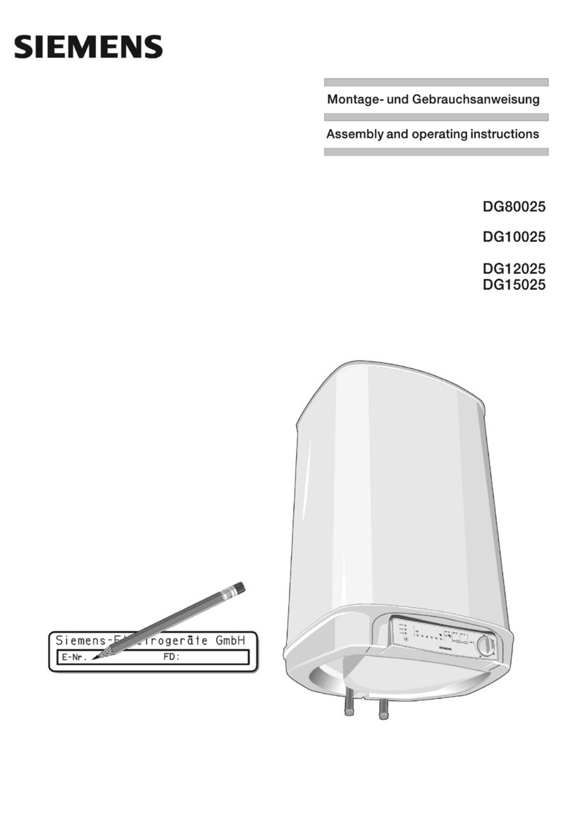 Siemens DG15025 User manual