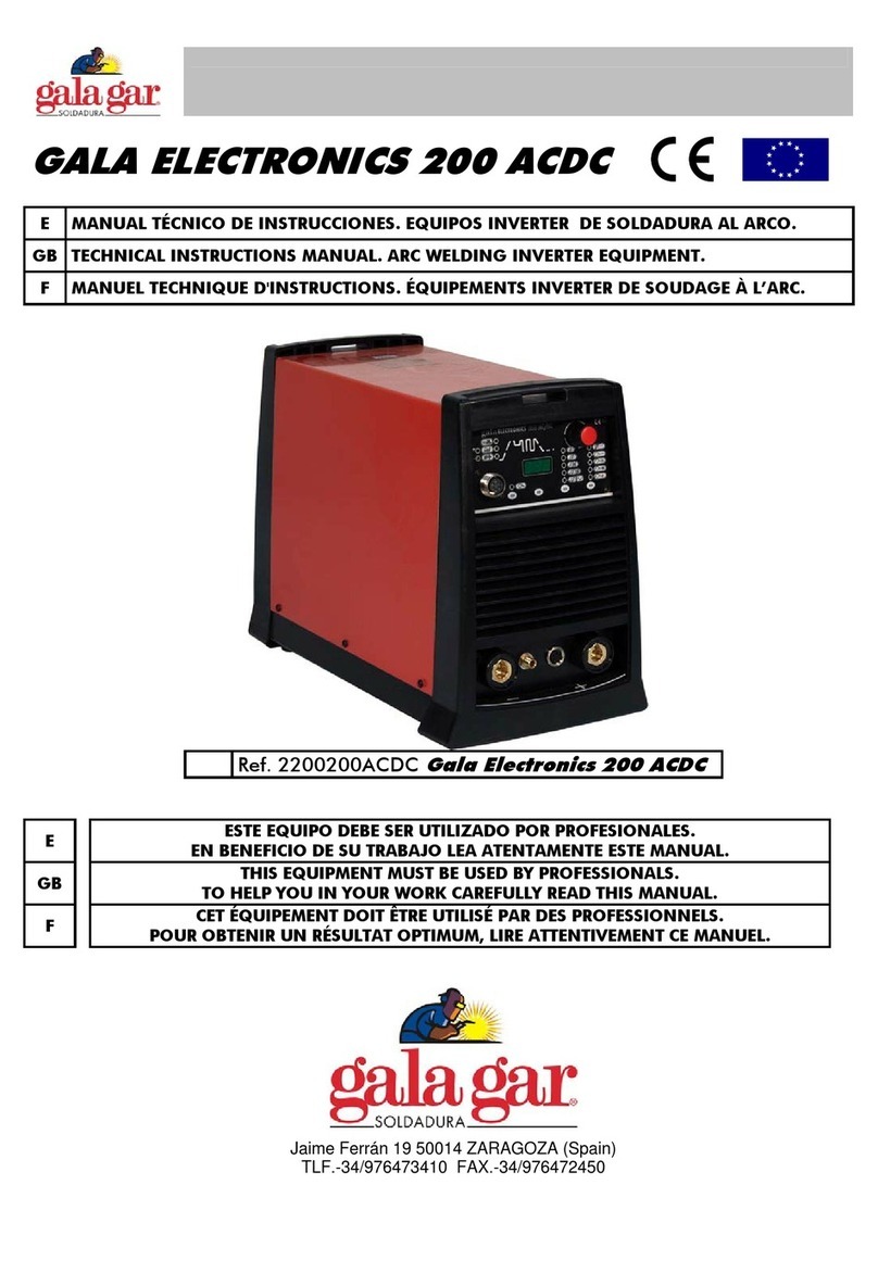 gala gar GALA ELECTRONICS 200 ACDC Owner's manual