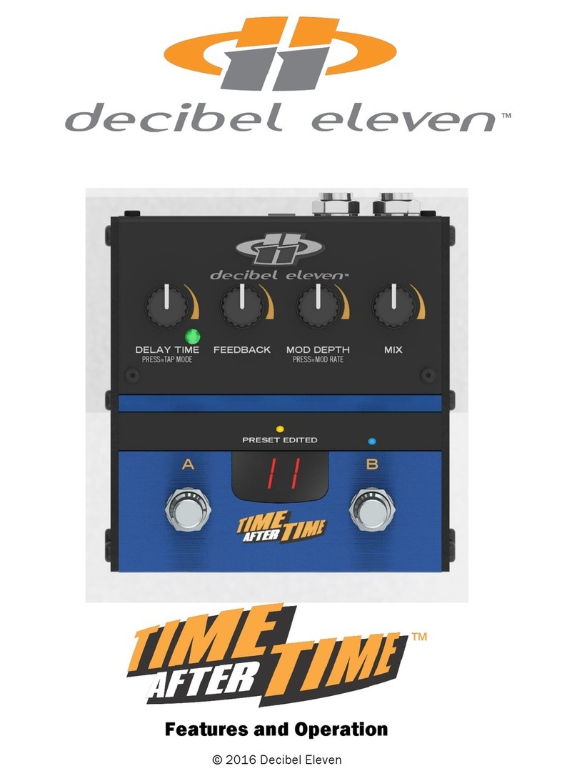 Decibel Eleven Time After Time Operation manual