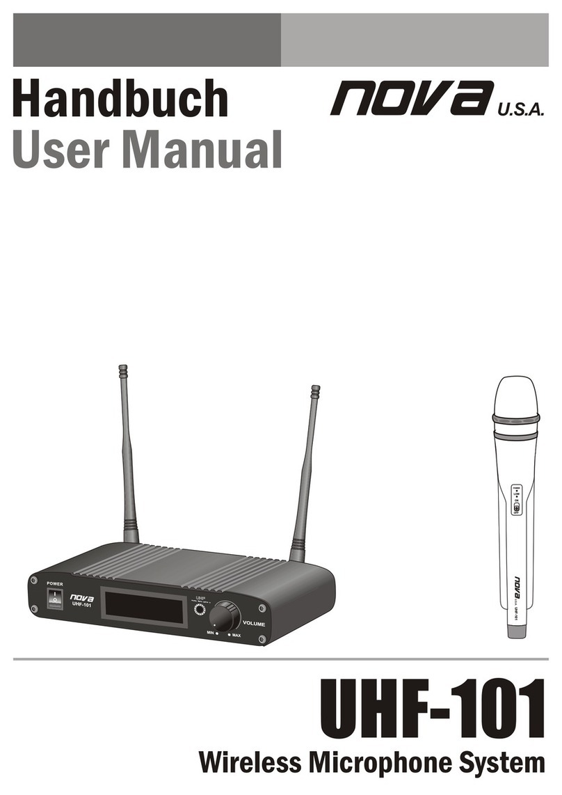 Nova UHF-101 user manual