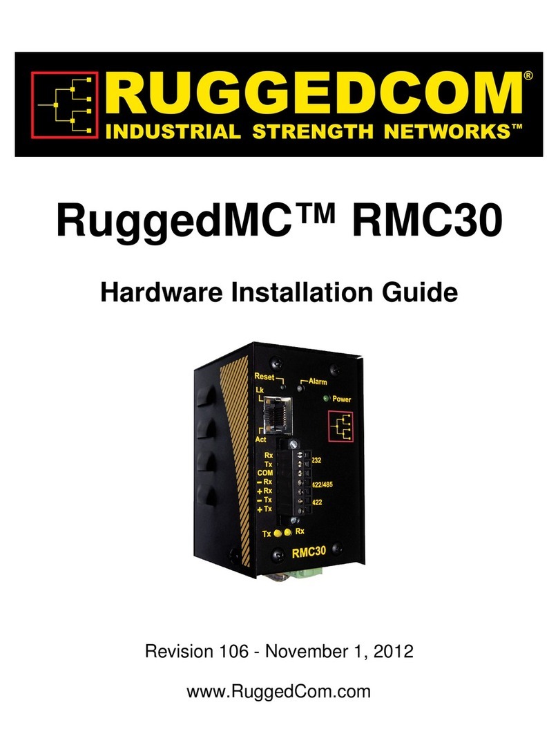 RuggedCom RuggedMC RMC30 Hardware installation guide