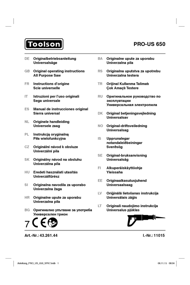 Toolson PRO-US 650 User manual Toolson PRO-US 650 User manual