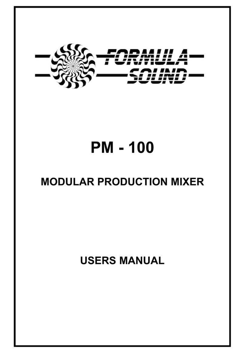 Formula Sound PM-100 user manual