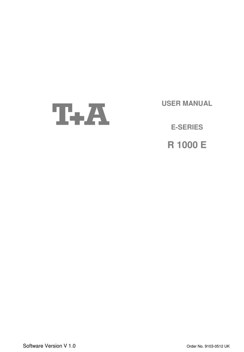 T+A R 1000 E User manual