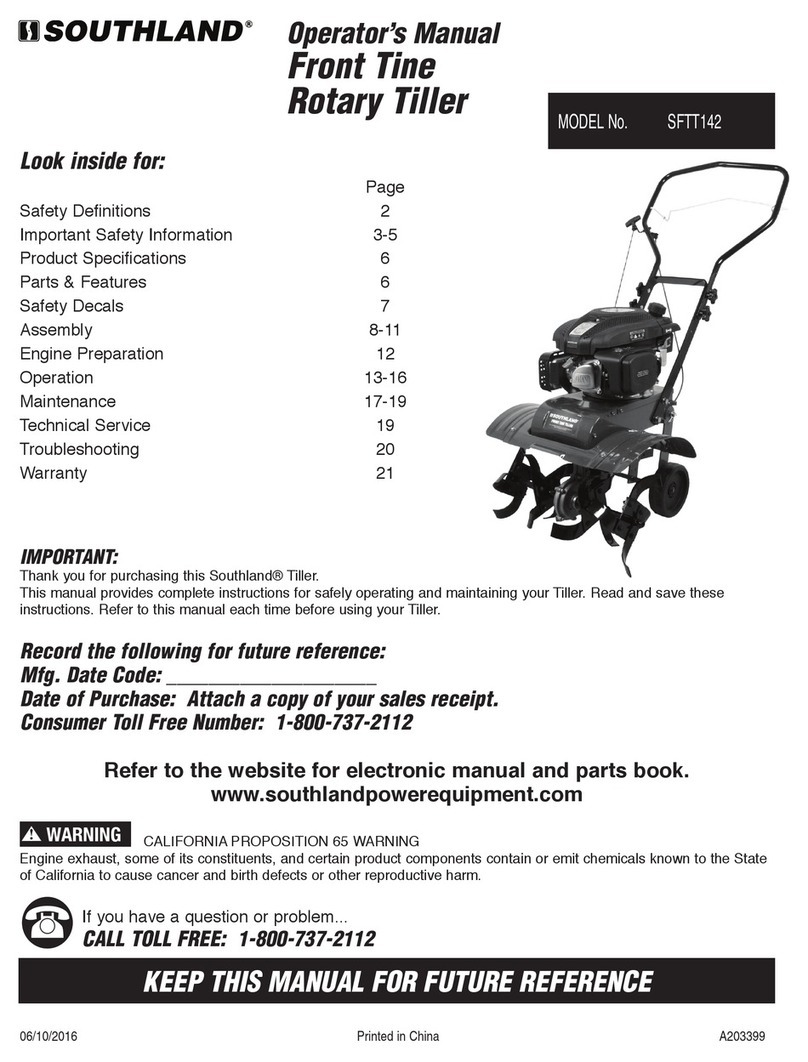Southland SFTT142 Operator's manual