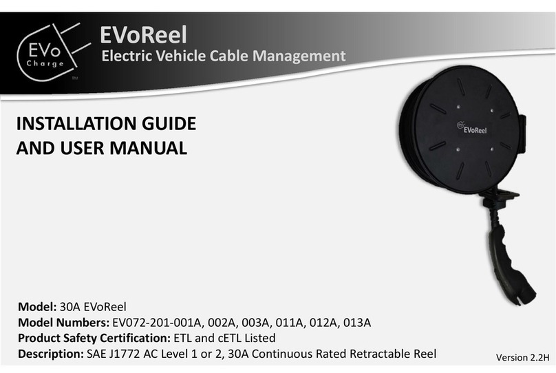 EVoCharge EVoReel EV072-201-001A Installation guide and user's manual