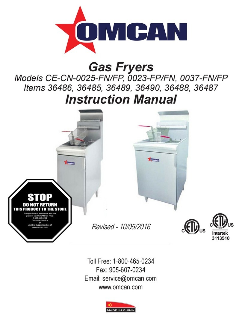 Omcan CE-0025-FN instruction manual