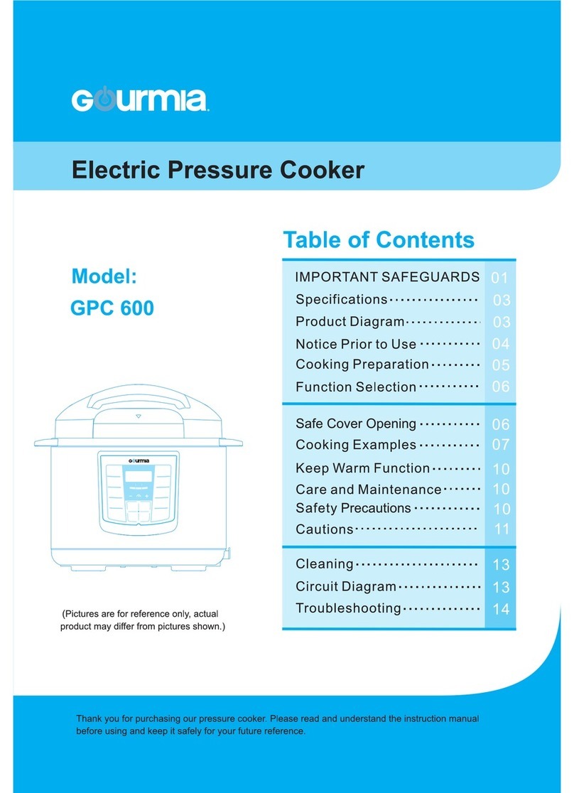 Gourmia GPC 600 instruction manual