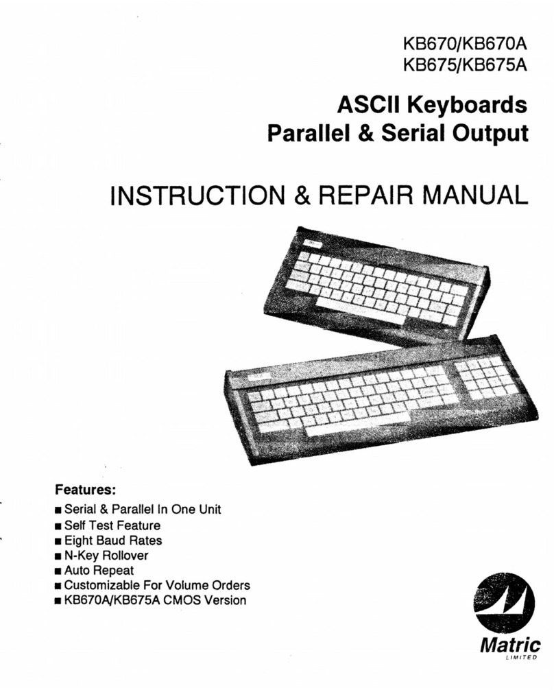 Matric KB670 Instruction & repair manual