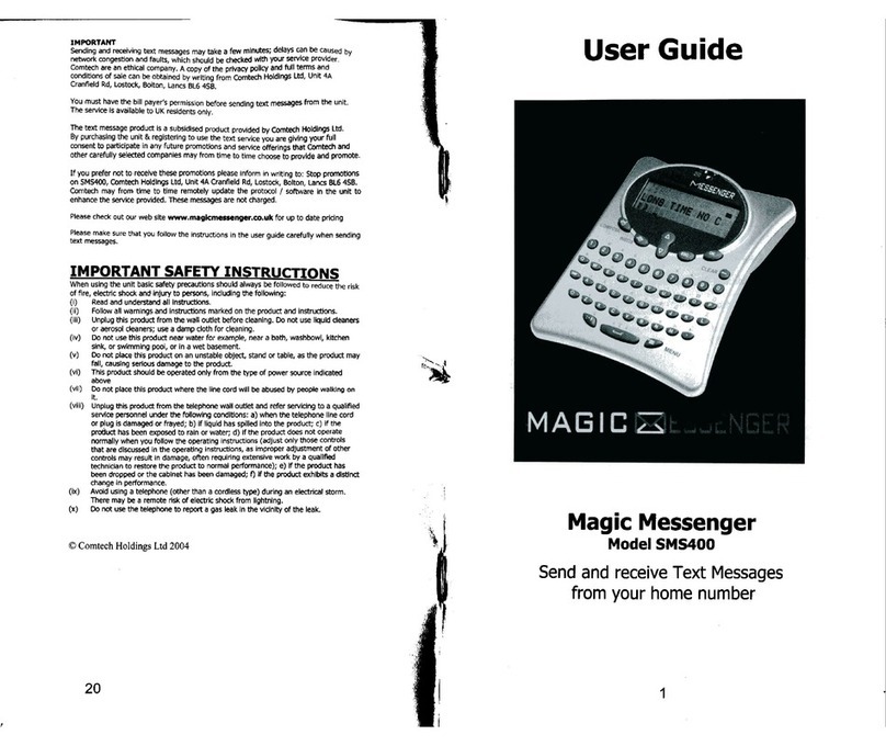 Comtech EF Data SMS400 user guide