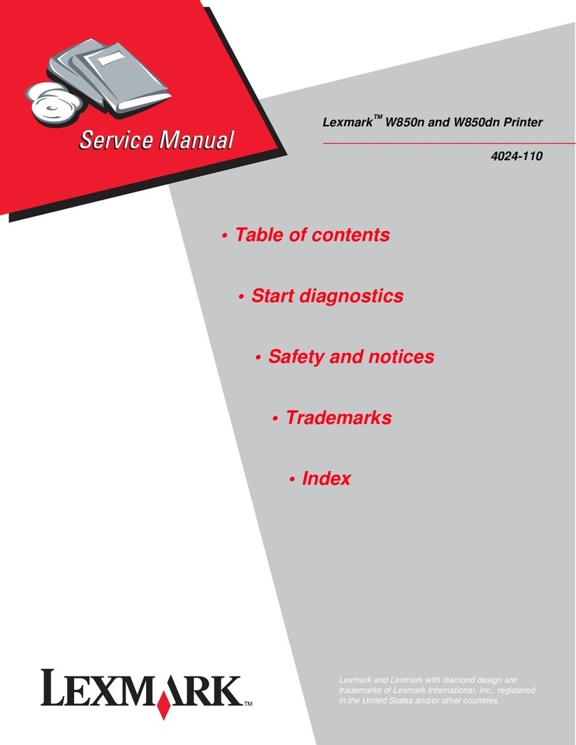 Lexmark W850n User manual