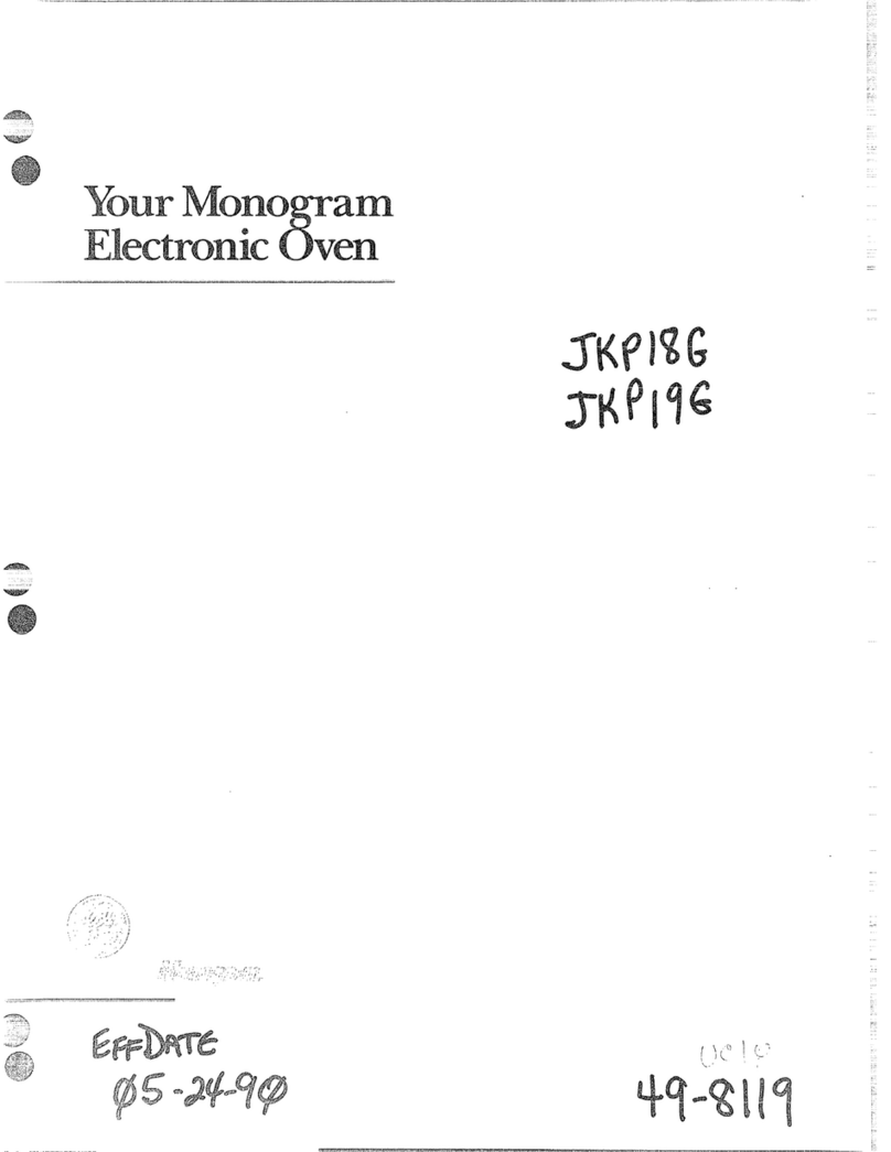 GE JKP18G Series User manual