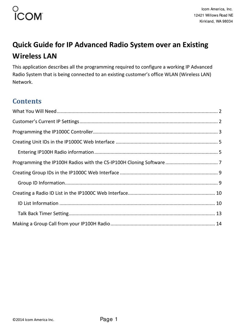 Icom IP100H User manual