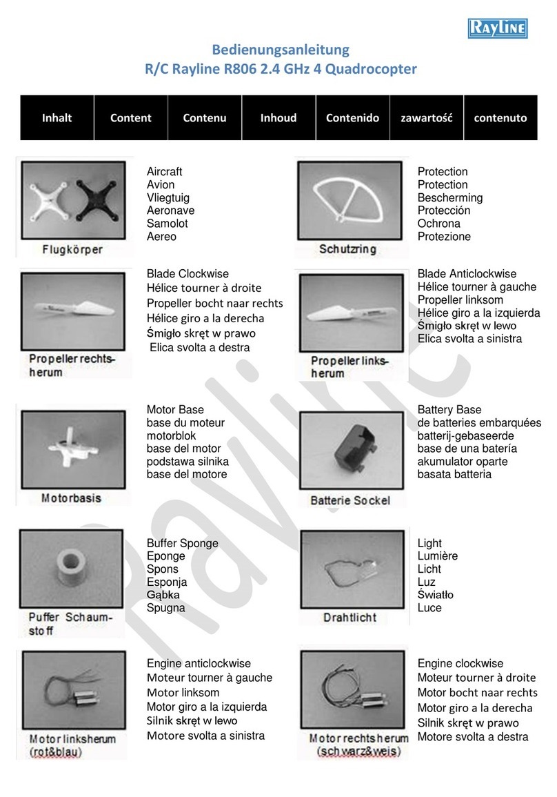 Rayline r806 operating instructions