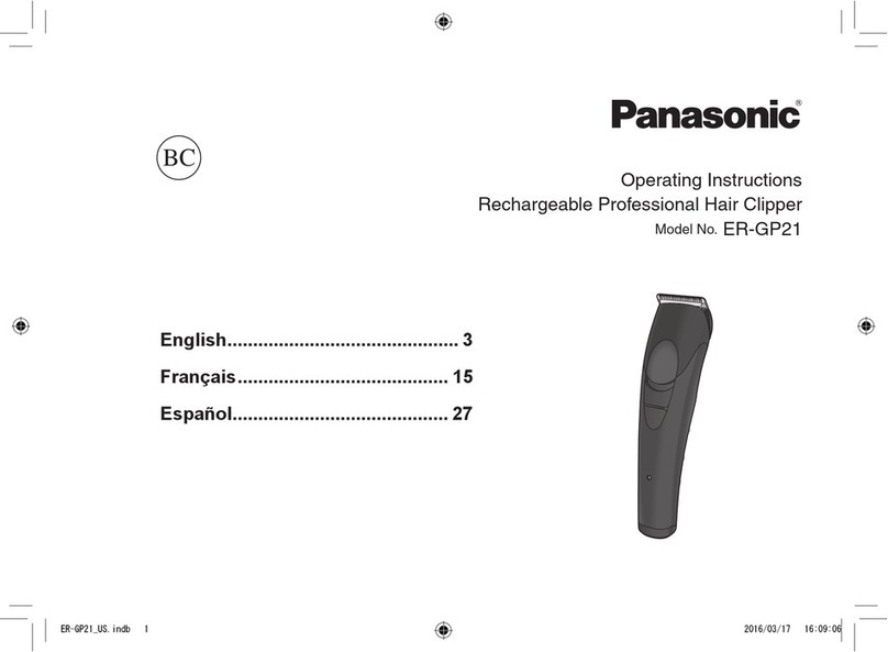 Panasonic ER-GP21 User manual