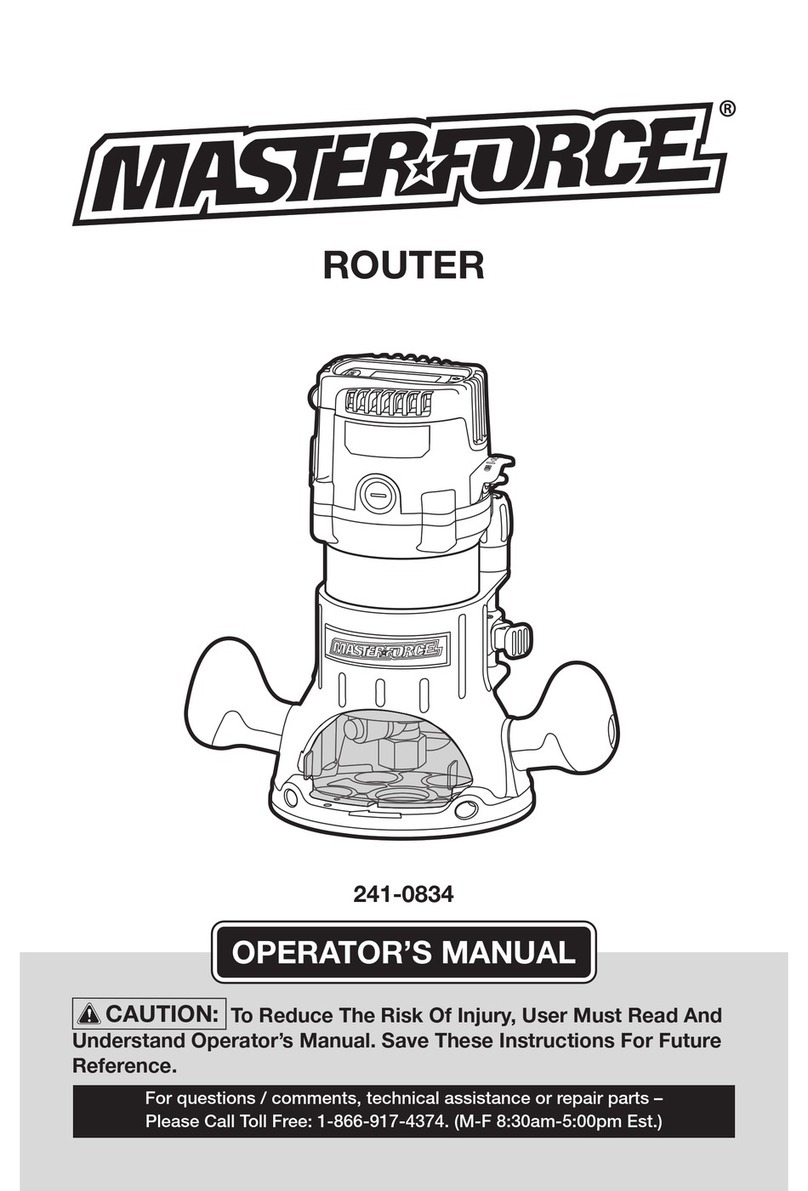 MasterForce 241-0834 User manual