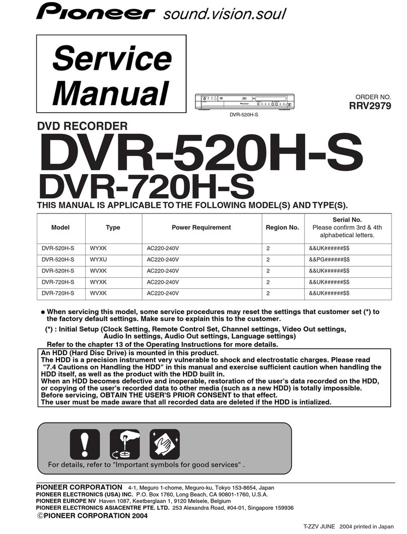 Pioneer DVR-520H-S User manual