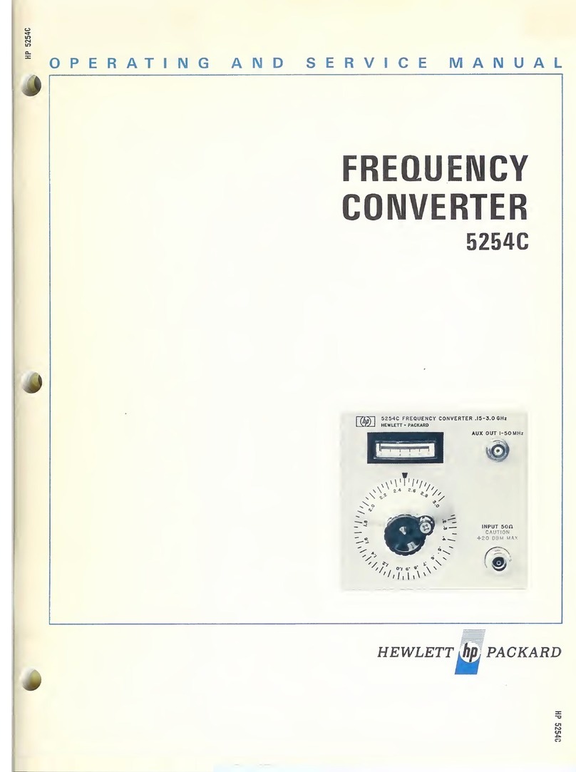 HP 5254C Operating and service manual