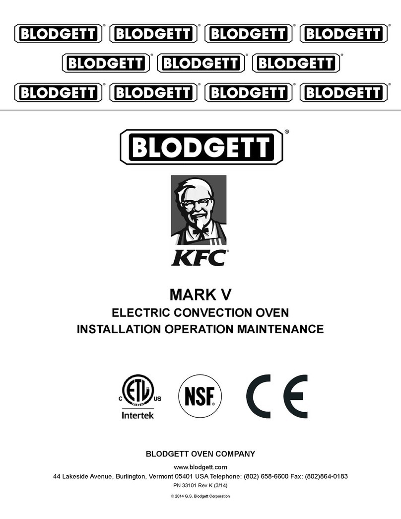 Blodgett Mark V Owner's manual