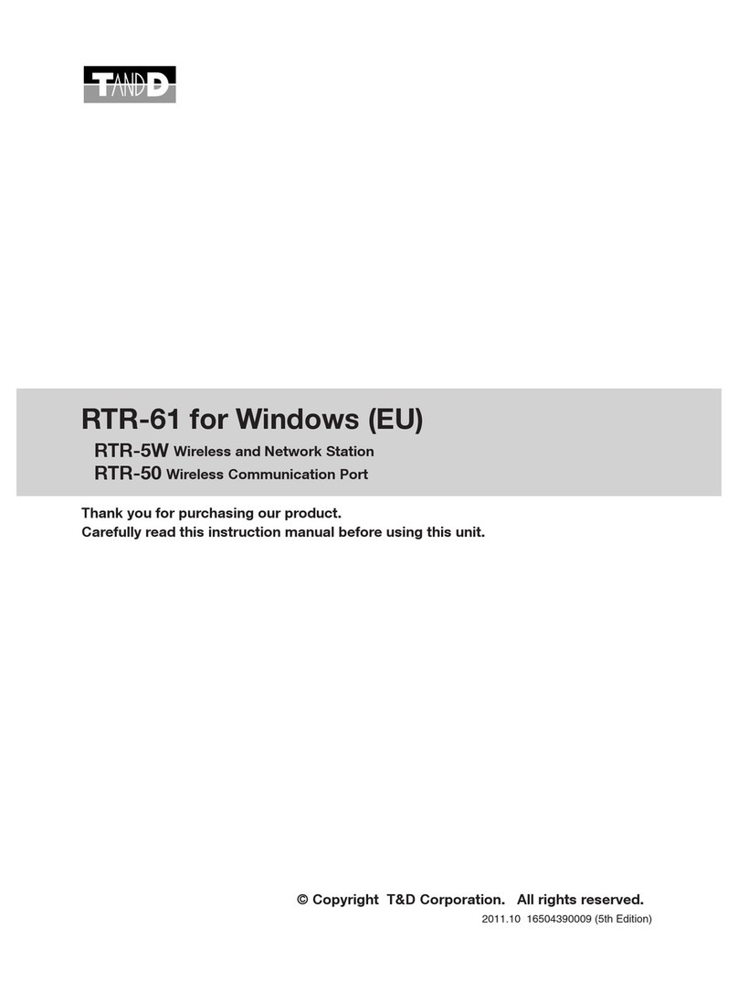 T&D RTR-61 instruction manual