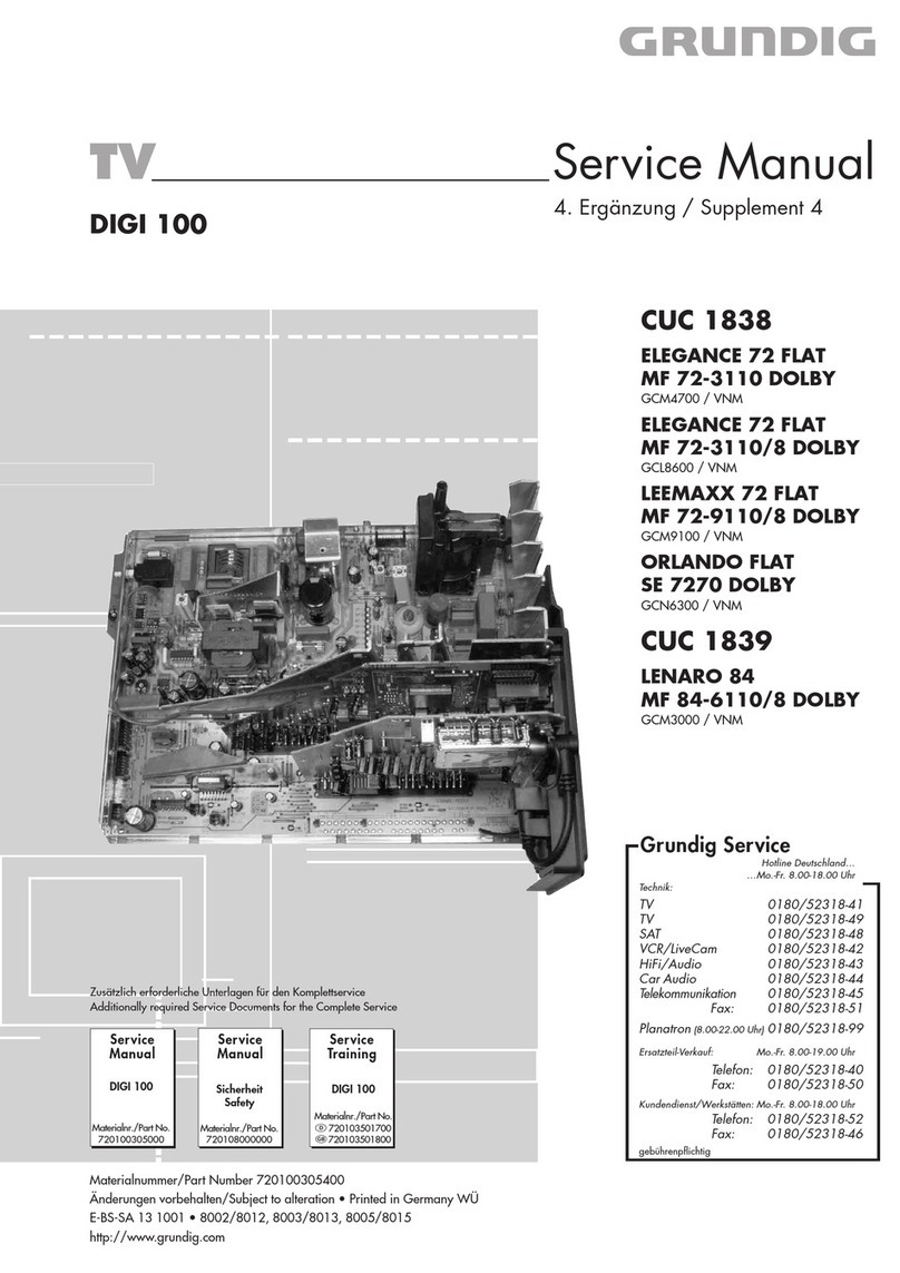 Grundig DIGI 100 CUC 1838 User manual