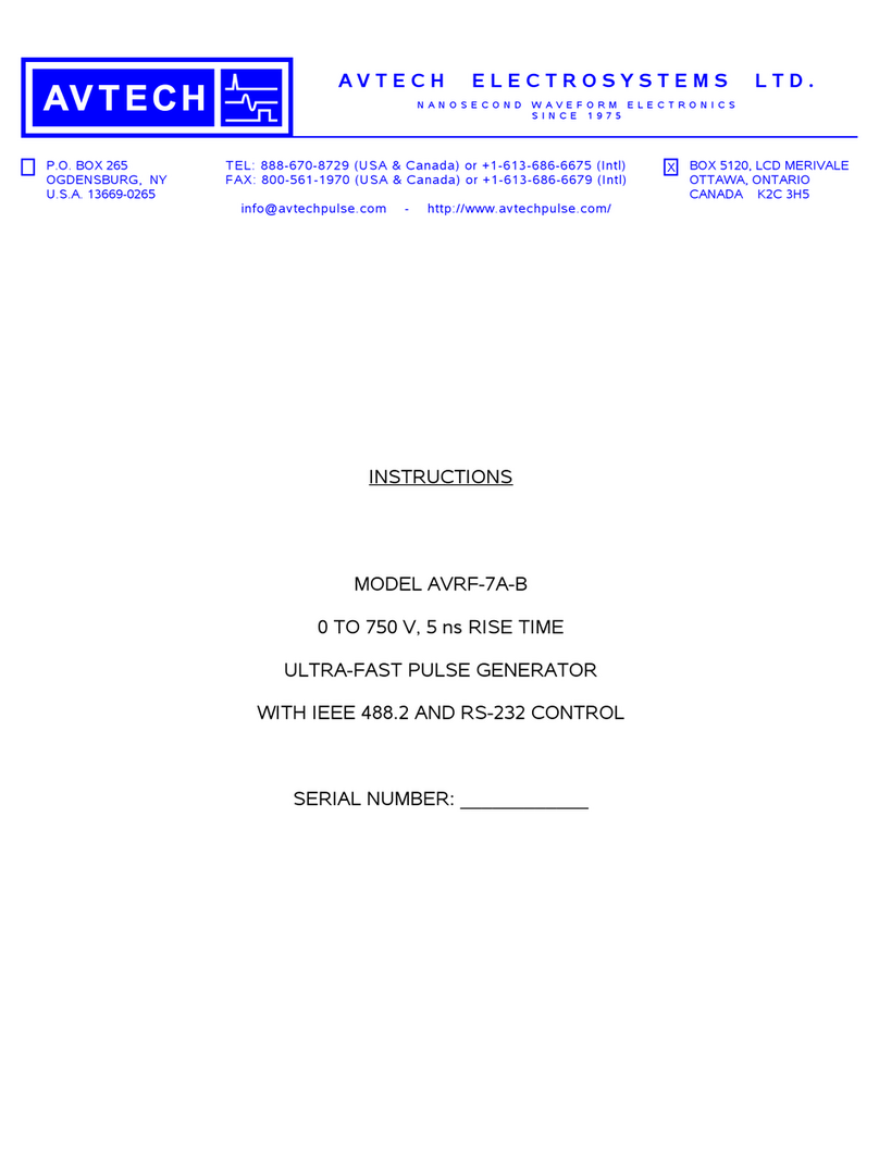 Avtech AVRF-7A-B User manual