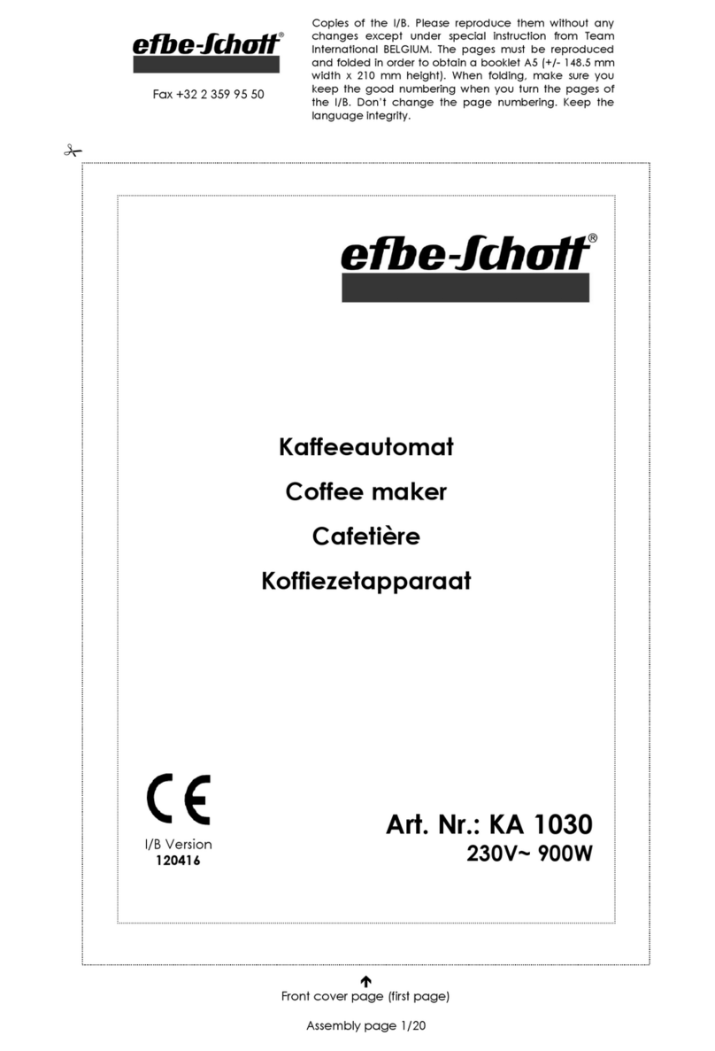 EFBE-SCHOTT KA 1030 manual