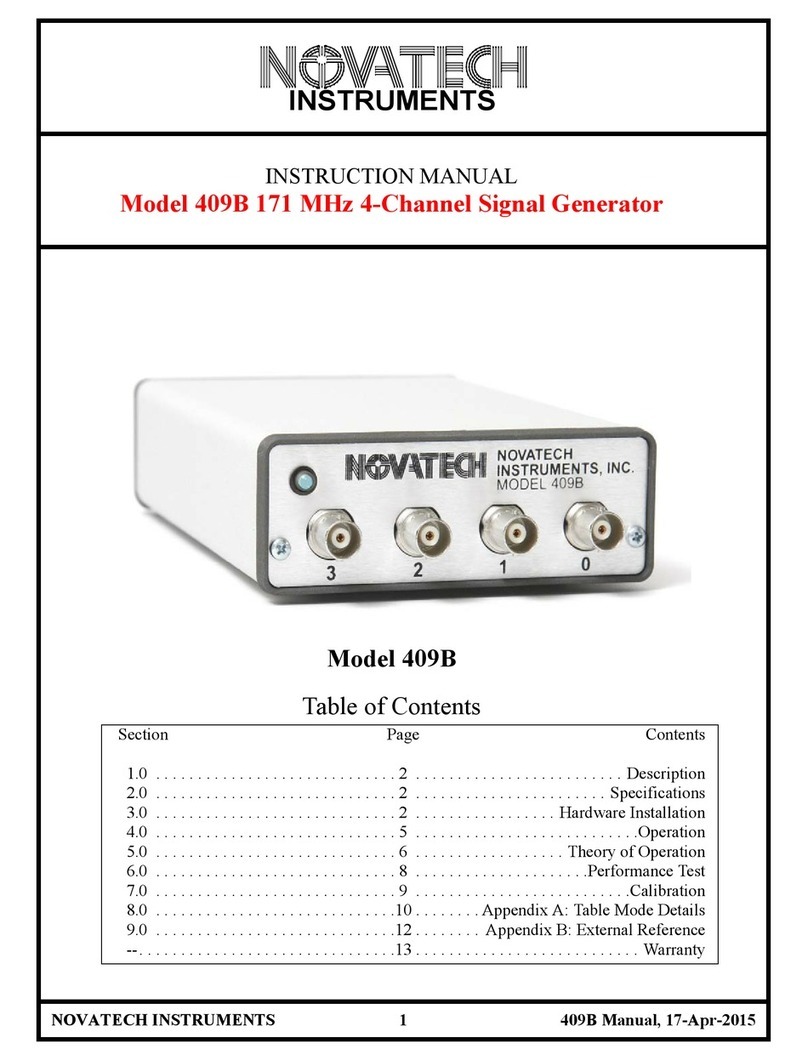 Novatech 409B instruction manual