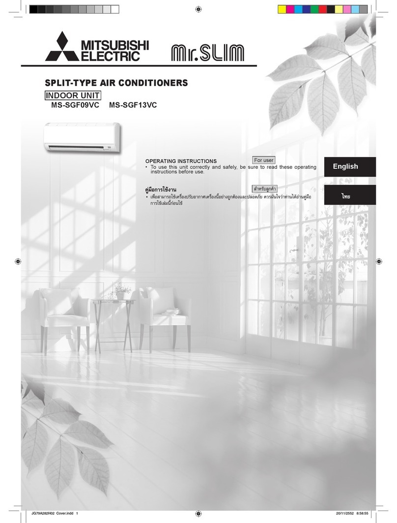 Mitsubishi Electric MS-SGF09VC User manual Mitsubishi Electric MS-SGF09VC User manual