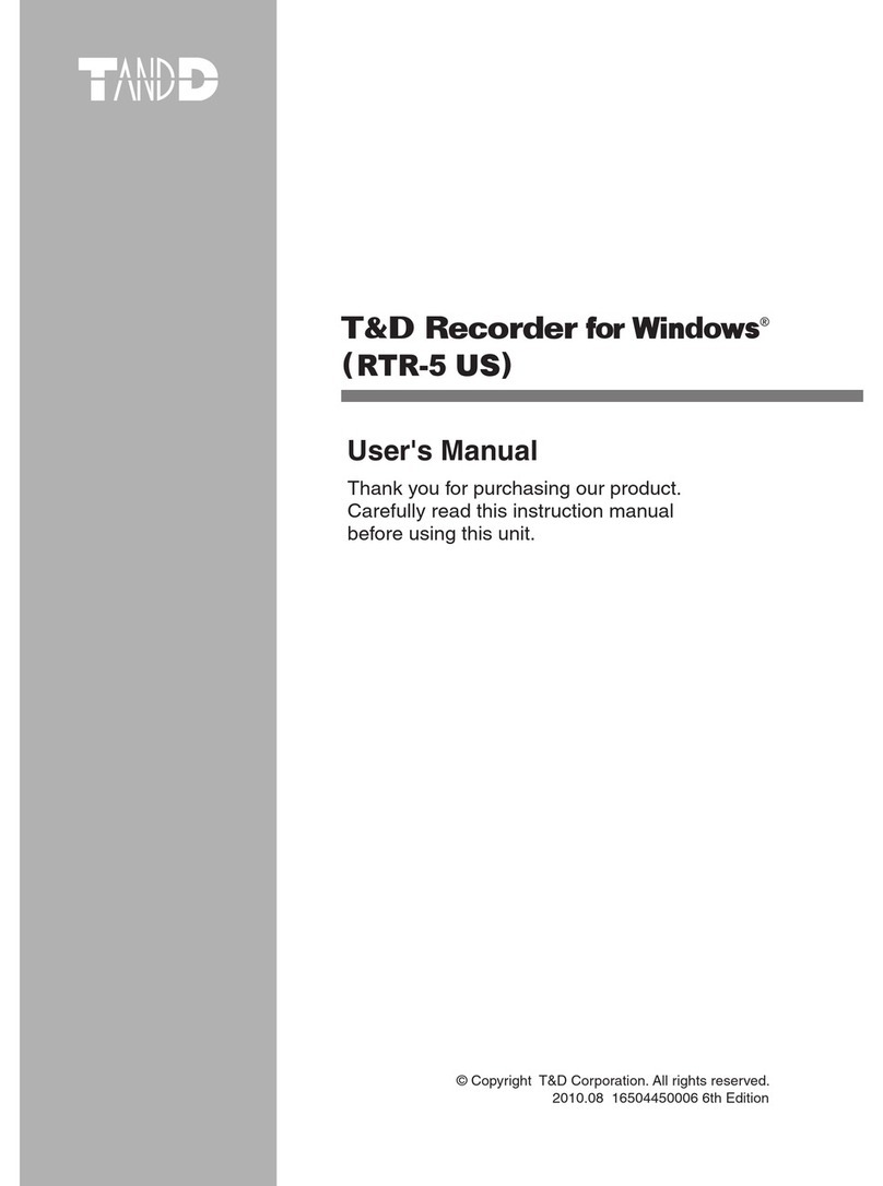 T&D RTR-5 US User manual