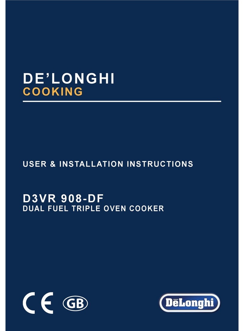 DèLonghi D3VR 908-DF User & installation instructions