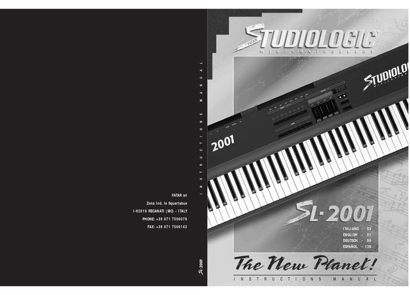 Studio Logic SL-2001 user manual