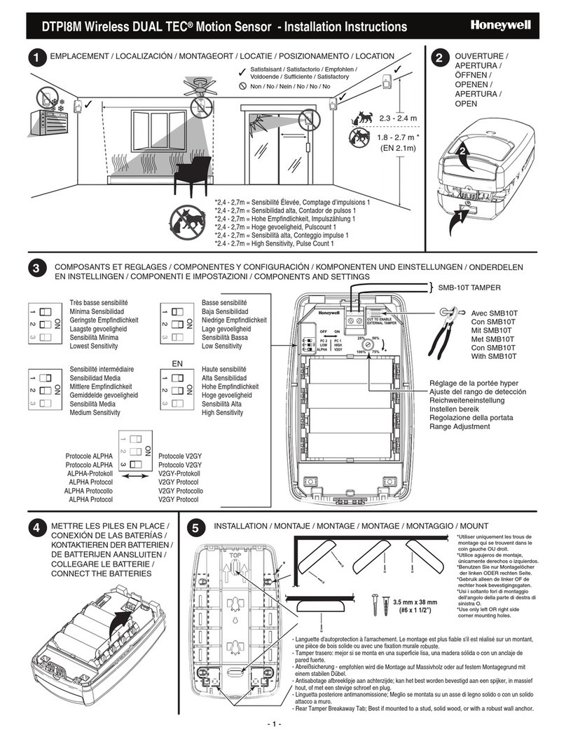 Honeywell DTPI8M User manual