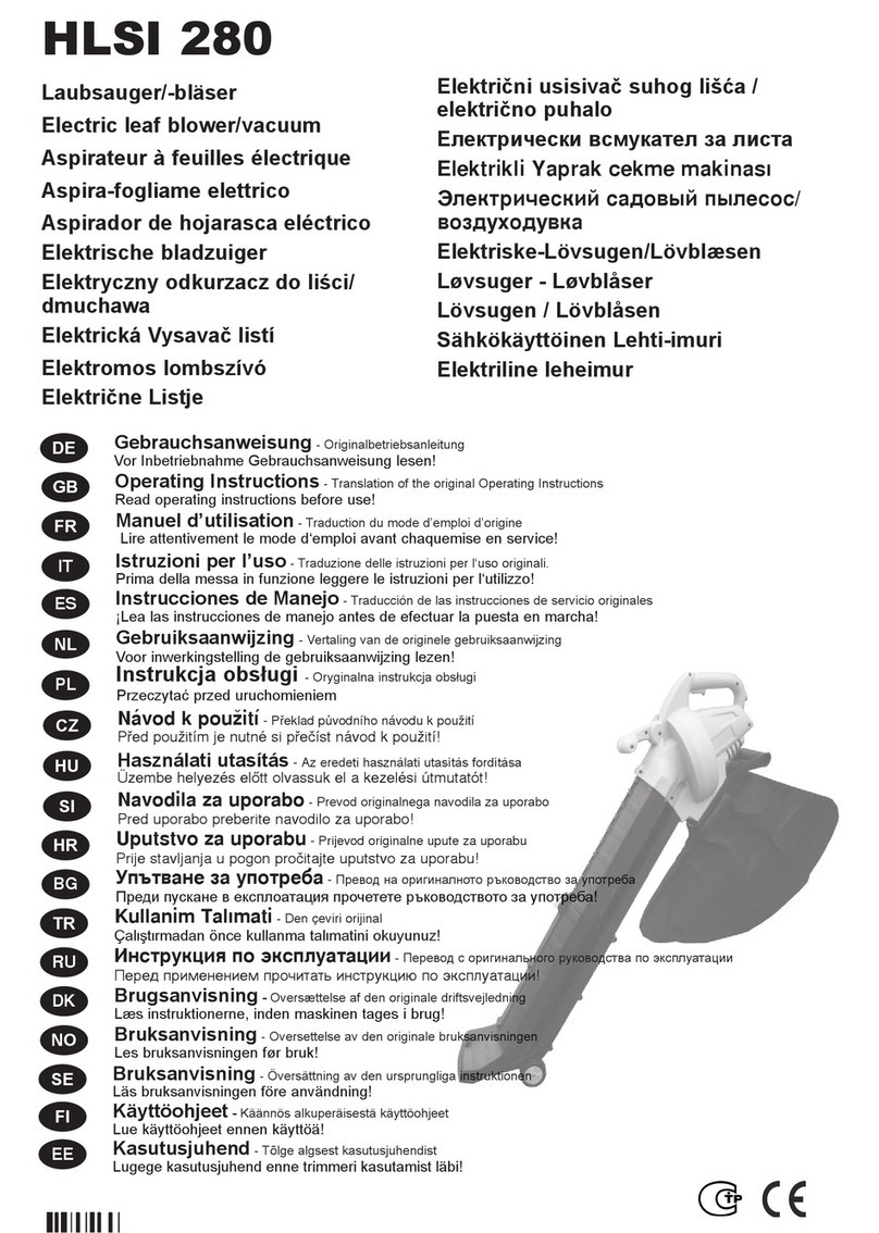 Hurricane HLSI 280 operating instructions