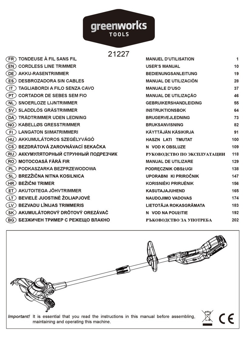 GreenWorks 21227 user manual